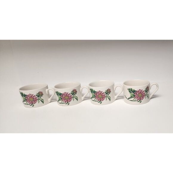 International Tableworks Terrace Blossoms Coffee Lot of 4 Tea Mugs - Picture 3 of 7
